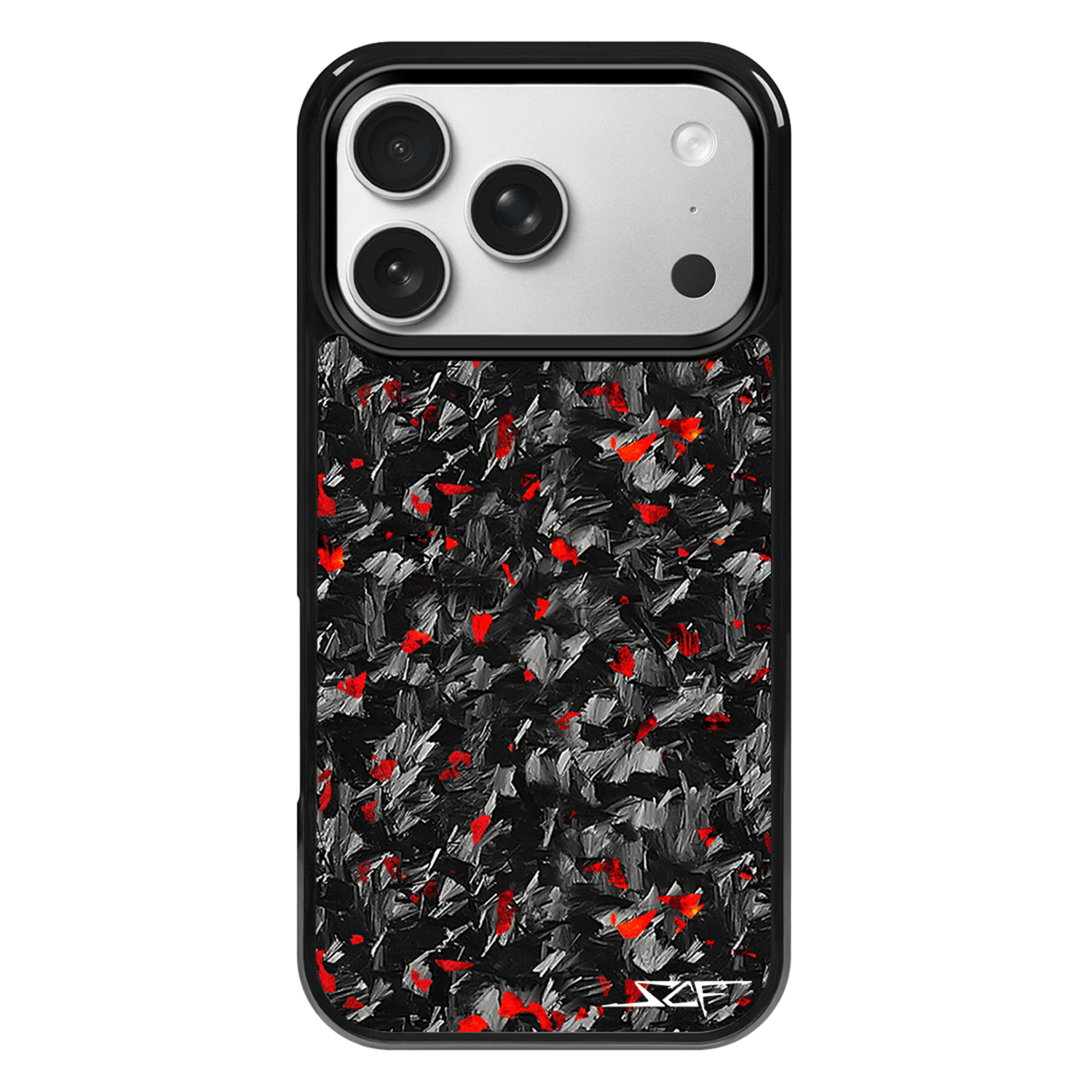 iPhone | Red Flake Forged Carbon Fiber Case | CLASSIC Series