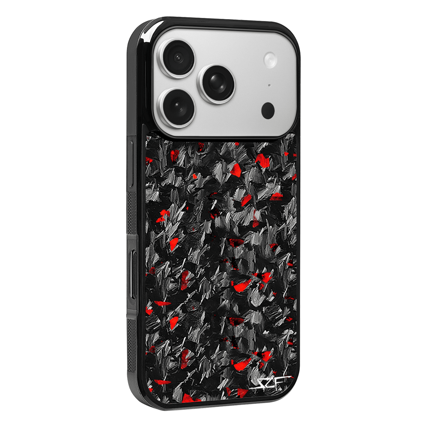 iPhone | Red Flake Forged Carbon Fiber Case | CLASSIC Series